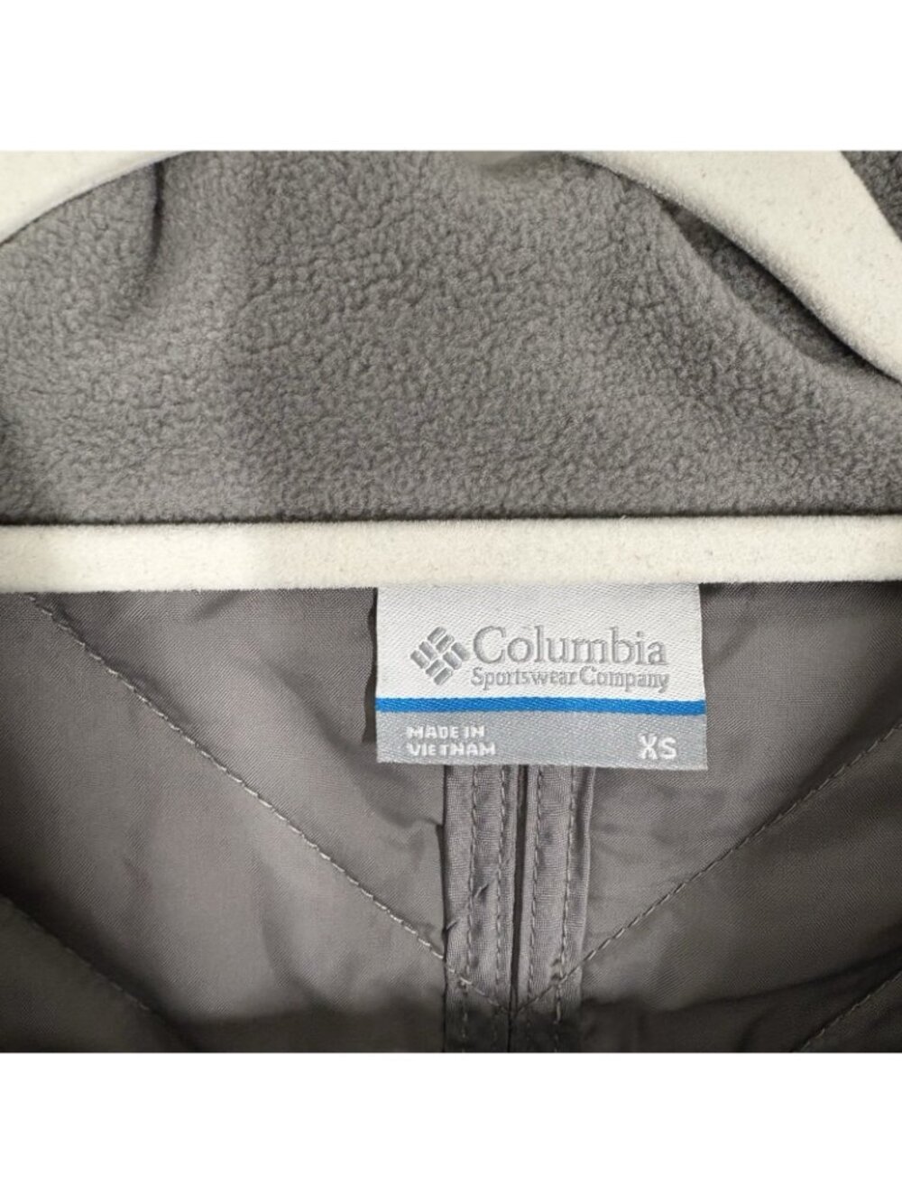 Columbia Women XS Gray Outdoor Pockets Full Zip Perfect Mix Quilted Vest - Picture 5 of 8